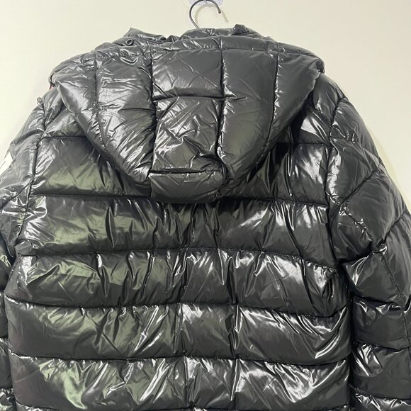 Moncler Hooded Shiny Black Down Jacket - Picture 8 of 8